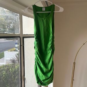Green Aritzia TNA mini dress